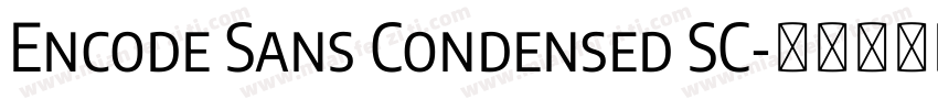 Encode Sans Condensed SC字体转换